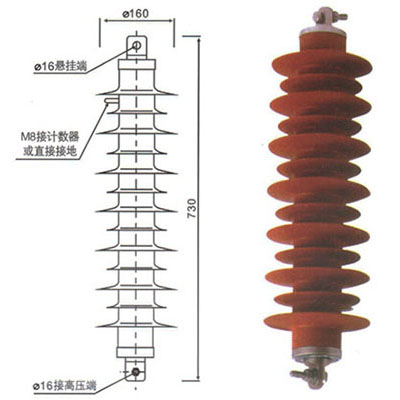 HY5WX-51/134 line-type zinc oxide arrester